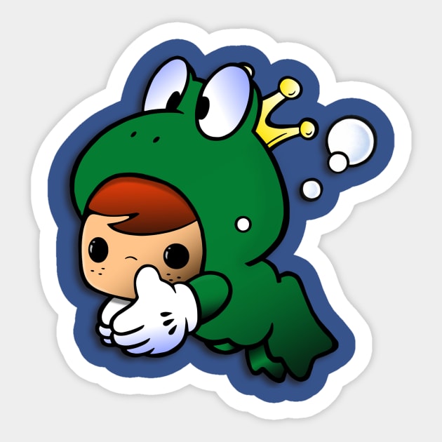 Frog Suit Freddy Sticker by Bennyv07